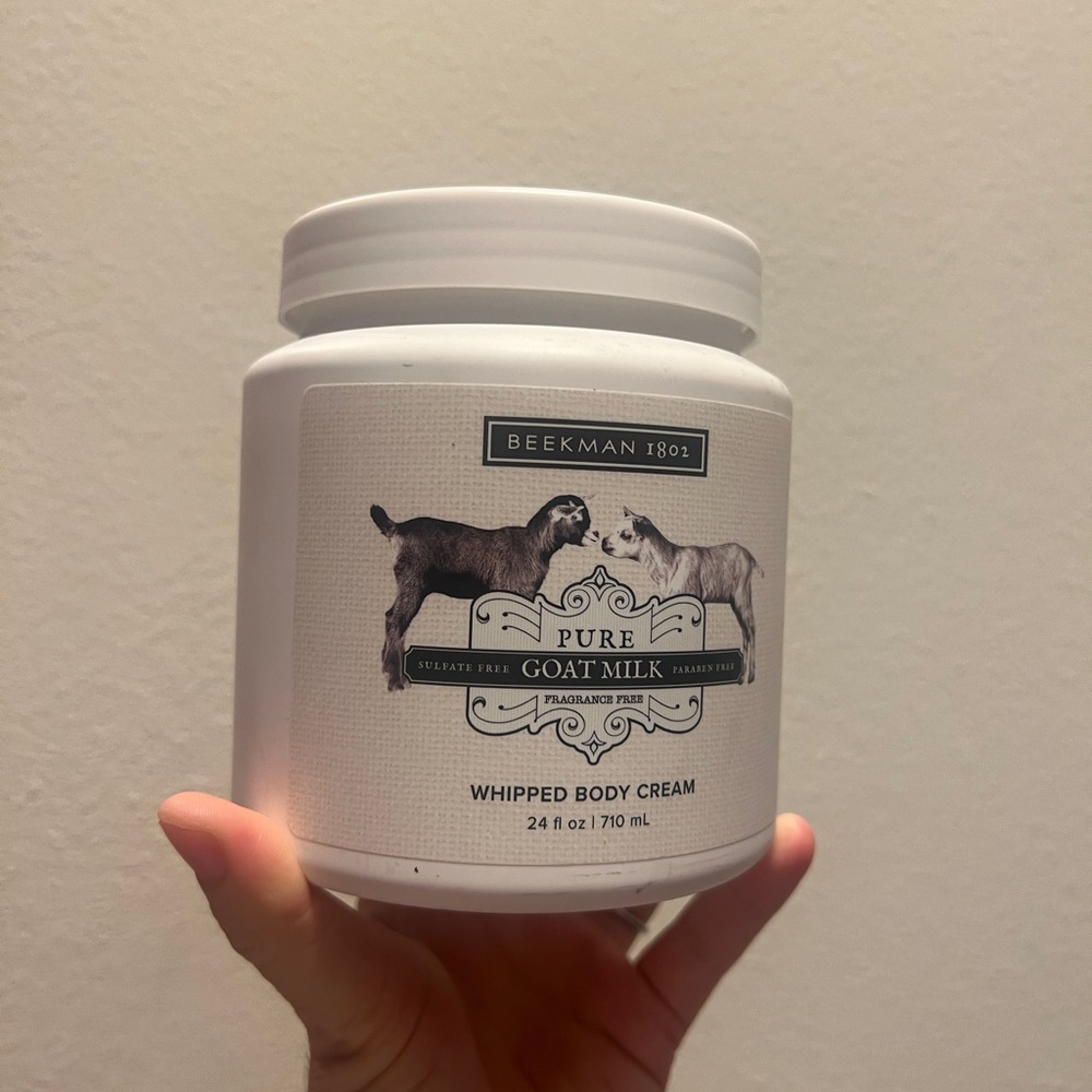 Beekman 1802 Pure Goat Milk Whipped Body Cream Fragrance Free 24 oz.